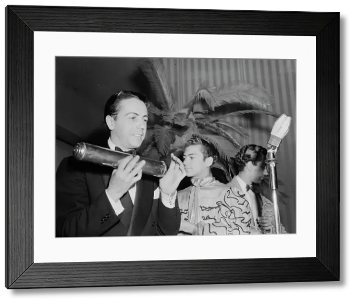 Framed Print : Portrait of Enric Madriguera, New York, N.Y.(?), ca. June 1947. Creator: William Paul Gottlieb Framed Print : Portrait of Enric Madriguera, New York, N.Y.(?), ca. June 1947. Creator: William Paul Gottlieb