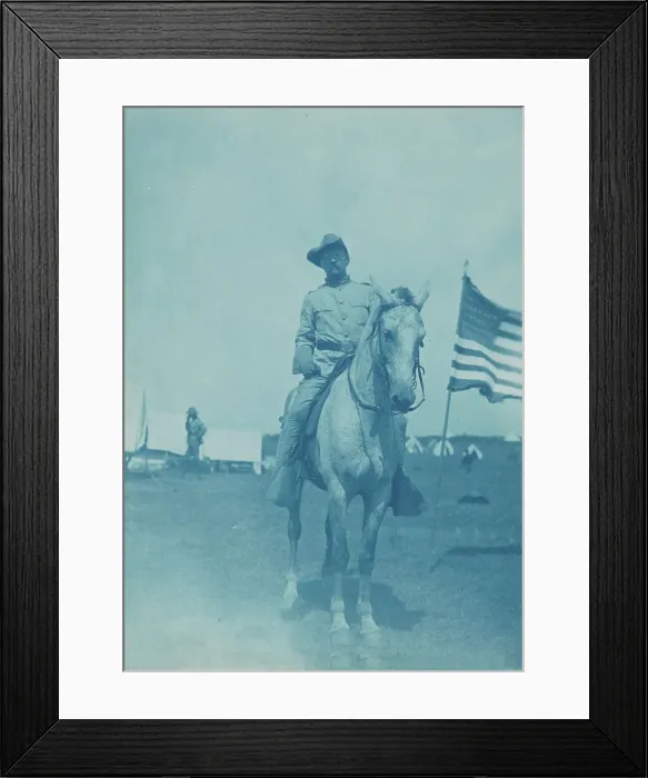Framed Print : Colonel Roosevelt, Rough Riders, Montauk Point, New York, 1898. Creator: Frances Benjamin Johnston Framed Print : Colonel Roosevelt, Rough Riders, Montauk Point, New York, 1898. Creator: Frances Benjamin Johnston
