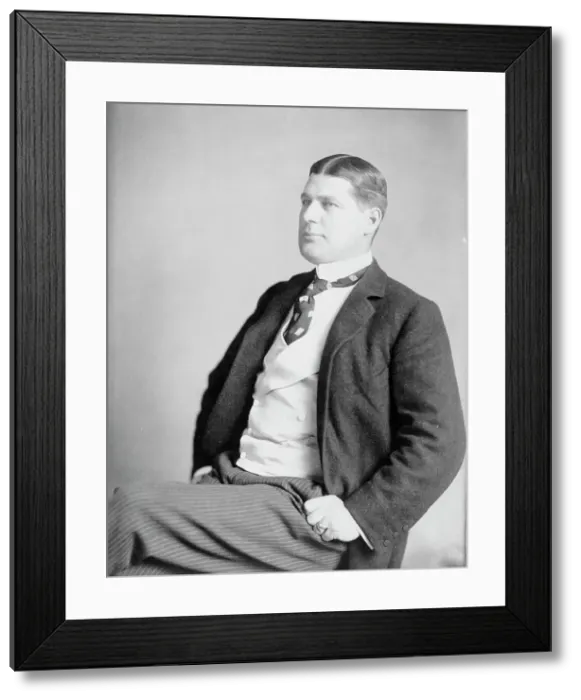 Framed Print : Herbert G. Squiers, half-length portrait, seated, facing left, c1904. Creator: Frances Benjamin Johnston Framed Print : Herbert G. Squiers, half-length portrait, seated, facing left, c1904. Creator: Frances Benjamin Johnston