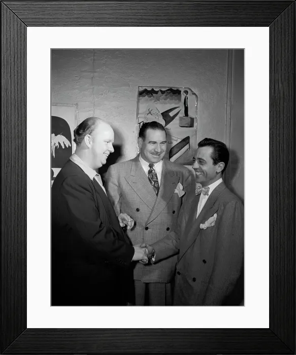 Framed Print : Portrait of Boyd Raeburn and Edwin A. Finckel, Edwin A. Finckel's home... N.Y. ca. July 1946. Creator: William Paul Gottlieb Framed Print : Portrait of Boyd Raeburn and Edwin A. Finckel, Edwin A. Finckel's home... N.Y. ca. July 1946. Creator: William Paul Gottlieb