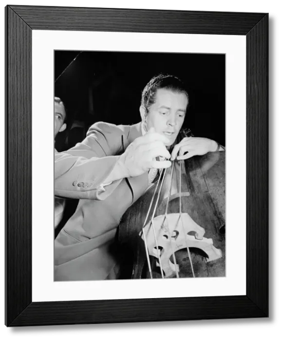 Framed Print : Portrait of Eddie Safranski, New York, N.Y. 1946. Creator: William Paul Gottlieb Framed Print : Portrait of Eddie Safranski, New York, N.Y. 1946. Creator: William Paul Gottlieb