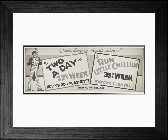 Framed Print : Two A Day, Los Angeles, 1938. Creator: Unknown Framed Print : Two A Day, Los Angeles, 1938. Creator: Unknown