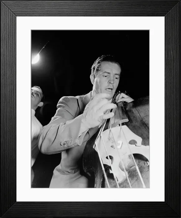 Framed Print : Portrait of Eddie Safranski, New York, N.Y. 1946. Creator: William Paul Gottlieb Framed Print : Portrait of Eddie Safranski, New York, N.Y. 1946. Creator: William Paul Gottlieb