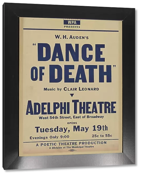 Dance of Death, New York, 1936. Creator: Unknown