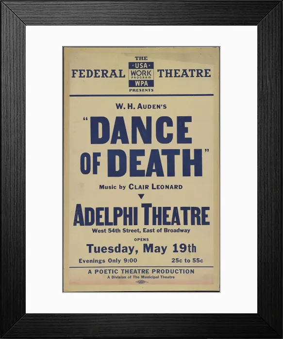 Framed Print : Dance of Death, New York, 1936. Creator: Unknown Framed Print : Dance of Death, New York, 1936. Creator: Unknown