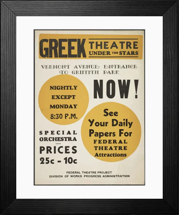 Framed Print : Greek Theatre, New York, [1930s]. Creator: Unknown