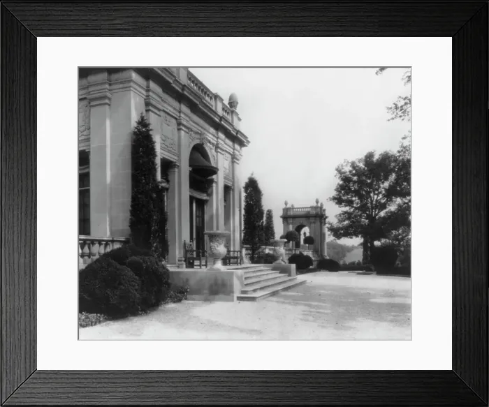 Framed Print : Whitemarsh Hall, Edward Townsend Stotesbury house, Wyndmoor, Pennsylvania, 1922 or 1923. Creator: Frances Benjamin Johnston. Whitemarsh Hall, Edward Townsend Stotesbury house, Wyndmoor, Pennsylvania, 1922 or 1923