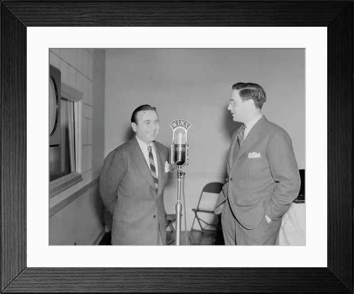 Framed Print : Portrait of Charlie Spivak and William P. Gottlieb, WINX, Washington, D.C. ca. 1940. Creator: Delia Potofsky Gottlieb Framed Print : Portrait of Charlie Spivak and William P. Gottlieb, WINX, Washington, D.C. ca. 1940. Creator: Delia Potofsky Gottlieb