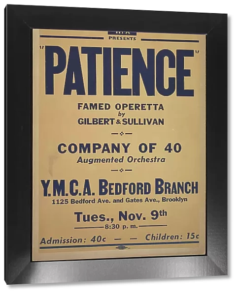 Patience, New York, [1930s]. Creator: Unknown