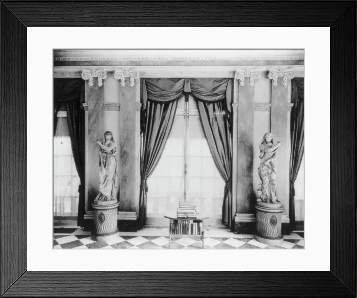 Framed Print : Whitemarsh Hall, Edward Townsend Stotesbury house, Wyndmoor, Pennsylvania, 1922 or 1923. Creator: Frances Benjamin Johnston. Whitemarsh Hall, Edward Townsend Stotesbury house, Wyndmoor, Pennsylvania, 1922 or 1923