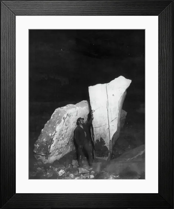 Framed Print : Standing rocks, Mammoth Cave, Edmondson County, Kentucky, c1893. Creator: Frances Benjamin Johnston Framed Print : Standing rocks, Mammoth Cave, Edmondson County, Kentucky, c1893. Creator: Frances Benjamin Johnston