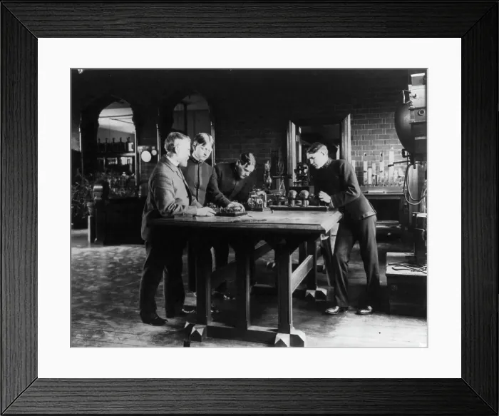 Framed Print : U.S. Naval Academy, Annapolis: experiments in wireless telegraphy, (1902?). Creator: Frances Benjamin Johnston Framed Print : U.S. Naval Academy, Annapolis: experiments in wireless telegraphy, (1902?). Creator: Frances Benjamin Johnston