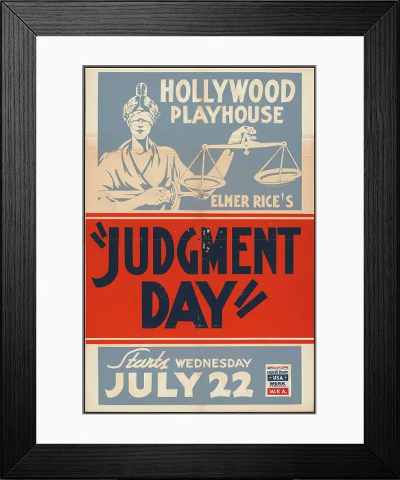 Framed Print : Judgment Day, Los Angeles, [193-]. Creator: Unknown