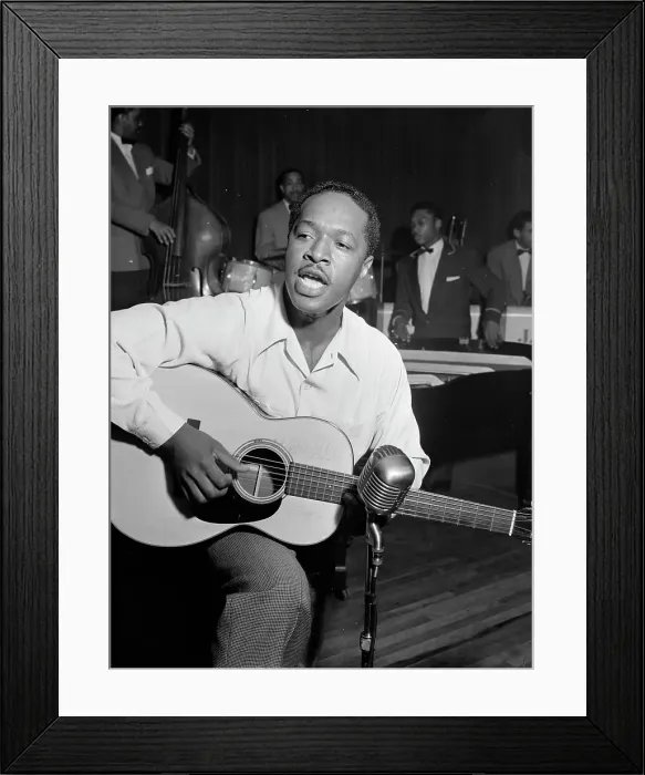 Framed Print : Portrait of Josh White, Café Society (Downtown), New York, N.Y. ca. June 1946. Creator: William Paul Gottlieb Framed Print : Portrait of Josh White, Café Society (Downtown), New York, N.Y. ca. June 1946. Creator: William Paul Gottlieb