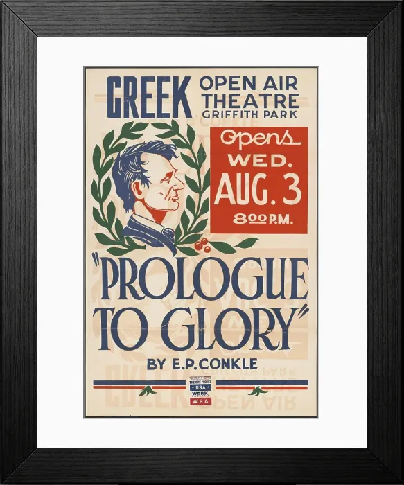 Framed Print : Prologue to Glory, Los Angeles, [193-]. Creator: Unknown