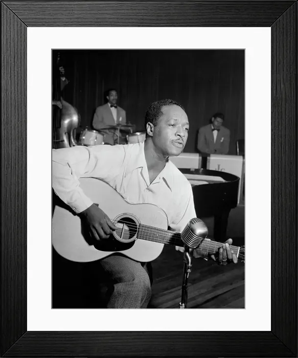 Framed Print : Portrait of Josh White, Café Society (Downtown), New York, N.Y. ca. June 1946. Creator: William Paul Gottlieb Framed Print : Portrait of Josh White, Café Society (Downtown), New York, N.Y. ca. June 1946. Creator: William Paul Gottlieb
