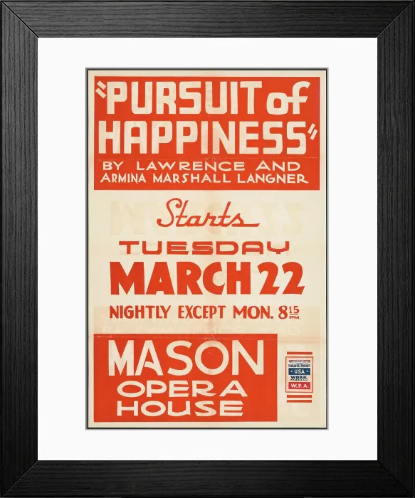 Framed Print : Pursuit of Happiness, Los Angeles, [193-]. Creator: Unknown