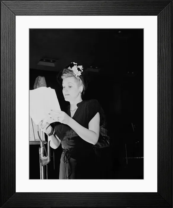 Framed Print : Portrait of Margaret Whiting, New York, N.Y. 1946. Creator: William Paul Gottlieb Framed Print : Portrait of Margaret Whiting, New York, N.Y. 1946. Creator: William Paul Gottlieb