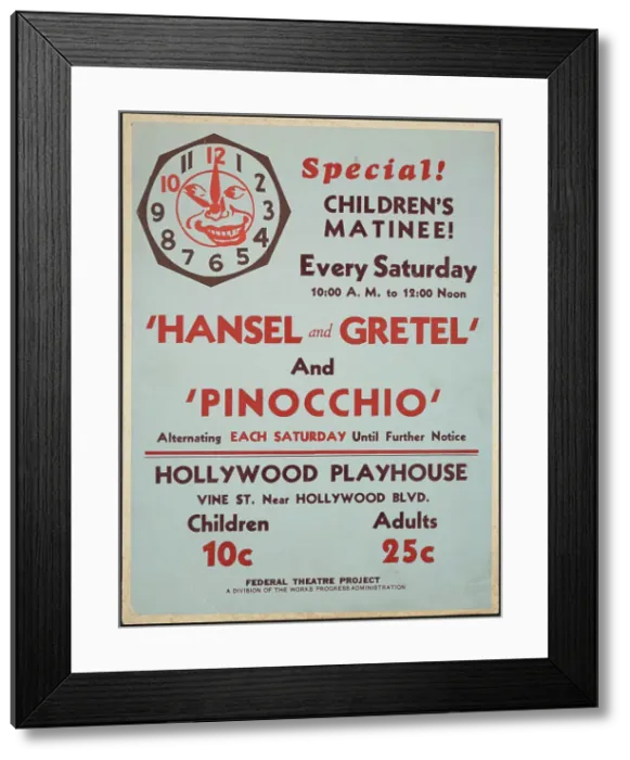 Framed Print : Hansel and Gretel, Los Angeles, [193-]. Creator: Unknown