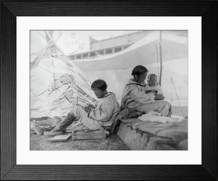 Framed Print : Esquimaux village, Pan-American Exposition, Buffalo, N.Y. 1901. Creator: Frances Benjamin Johnston Framed Print : Esquimaux village, Pan-American Exposition, Buffalo, N.Y. 1901. Creator: Frances Benjamin Johnston