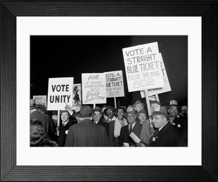 Framed Print : American Federation of Musicians, ca. Jan. 1947. Creator: William Paul Gottlieb Framed Print : American Federation of Musicians, ca. Jan. 1947. Creator: William Paul Gottlieb