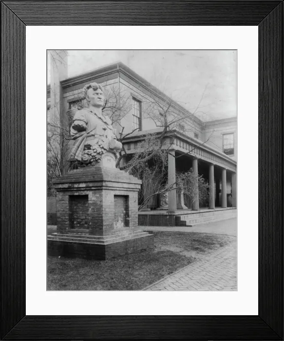 Framed Print : U.S. Naval Academy, Annapolis - Tecumseh statue, (1902?). Creator: Frances Benjamin Johnston Framed Print : U.S. Naval Academy, Annapolis - Tecumseh statue, (1902?). Creator: Frances Benjamin Johnston