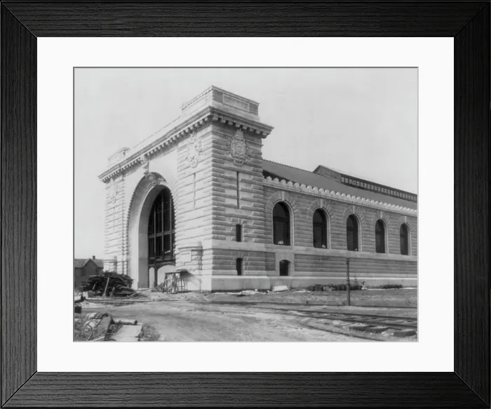 Framed Print : U.S. Naval Academy, Annapolis Md.: New armory - under construction, (1902?). Creator: Frances Benjamin Johnston Framed Print : U.S. Naval Academy, Annapolis Md.: New armory - under construction, (1902?). Creator: Frances Benjamin Johnston