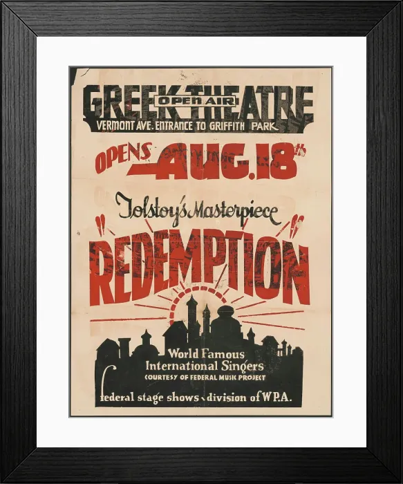 Framed Print : Redemption, Los Angeles, [193-]. Creator: Unknown