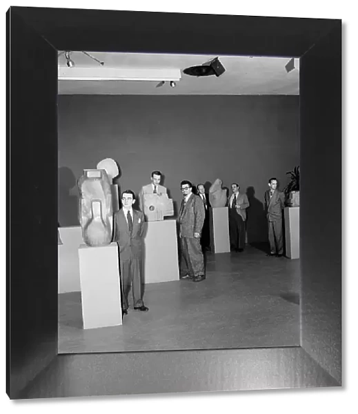 Portrait of Ralph Burns, Neal Hefti, George Handy, Edwin A...Museum of Modern Art, N.Y. 1947. Creator: William Paul Gottlieb