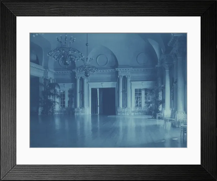 Framed Print : Willard Hotel ballroom, between 1901 and 1910. Creator: Frances Benjamin Johnston Framed Print : Willard Hotel ballroom, between 1901 and 1910. Creator: Frances Benjamin Johnston