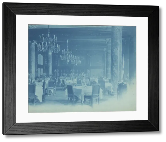 Framed Print : Willard Hotel - dining room, between 1901 and 1910. Creator: Frances Benjamin Johnston Framed Print : Willard Hotel - dining room, between 1901 and 1910. Creator: Frances Benjamin Johnston