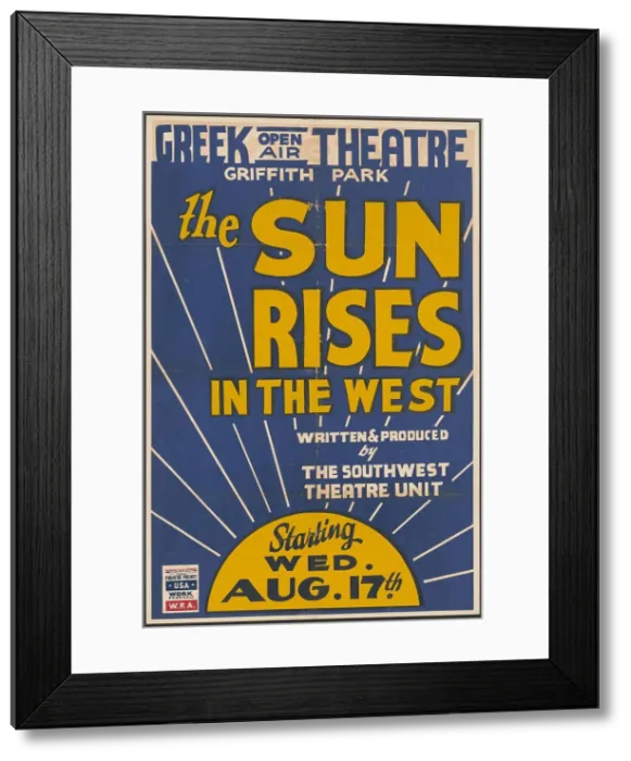 Framed Print : The Sun Rises in the West, Los Angeles, [193-]. Creator: Unknown