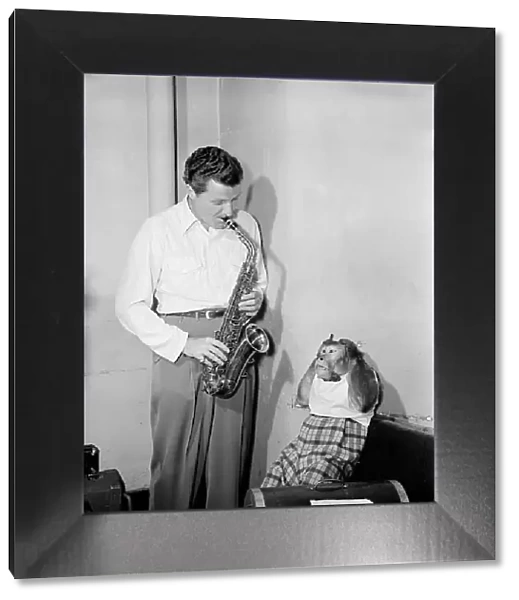 Portrait of Charlie Barnet and Re-Bop, New York, N.Y. ca. Aug. 1946. Creator: William Paul Gottlieb