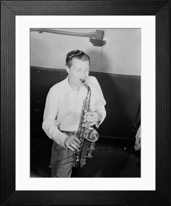 Framed Print : Portrait of Charlie Barnet, New York, N.Y. ca. Aug. 1946. Creator: William Paul Gottlieb Framed Print : Portrait of Charlie Barnet, New York, N.Y. ca. Aug. 1946. Creator: William Paul Gottlieb