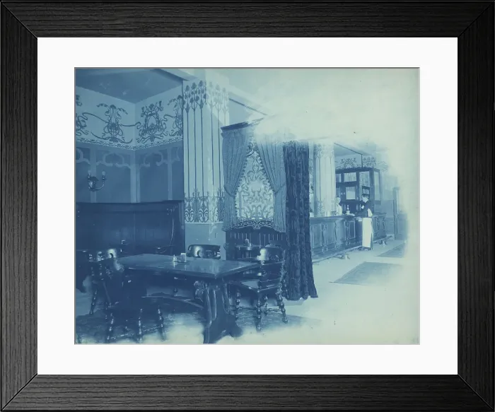 Framed Print : Willard Hotel, view of the pub(?), between1901 and 1910. Creator: Frances Benjamin Johnston Framed Print : Willard Hotel, view of the pub(?), between1901 and 1910. Creator: Frances Benjamin Johnston