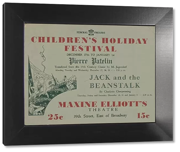 Children's Holiday Festival, New York, [1930s]. Creator: Unknown
