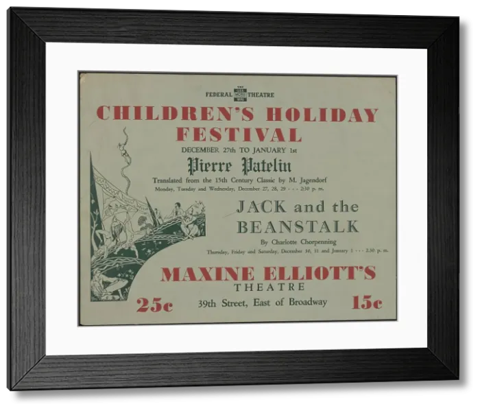 Framed Print : Children's Holiday Festival, New York, [1930s]. Creator: Unknown