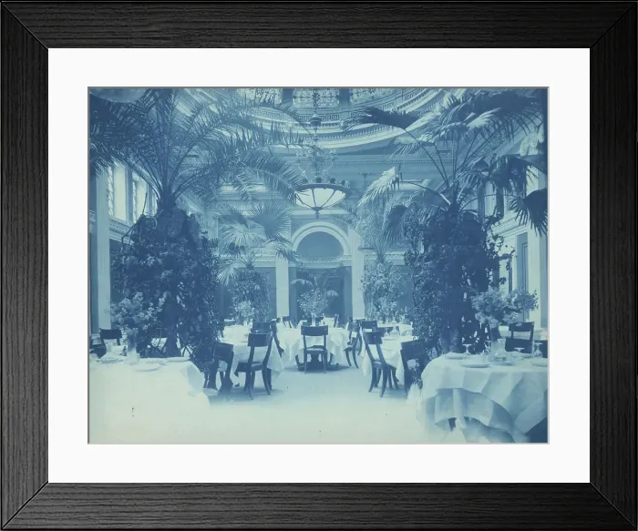 Framed Print : Willard Hotel - dining room, between 1901 and 1910. Creator: Frances Benjamin Johnston Framed Print : Willard Hotel - dining room, between 1901 and 1910. Creator: Frances Benjamin Johnston
