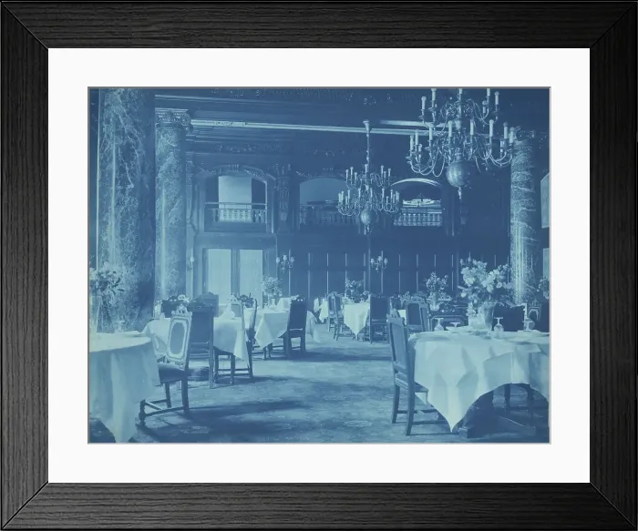 Framed Print : Willard Hotel - dining room, between1901 and 1910. Creator: Frances Benjamin Johnston Framed Print : Willard Hotel - dining room, between1901 and 1910. Creator: Frances Benjamin Johnston