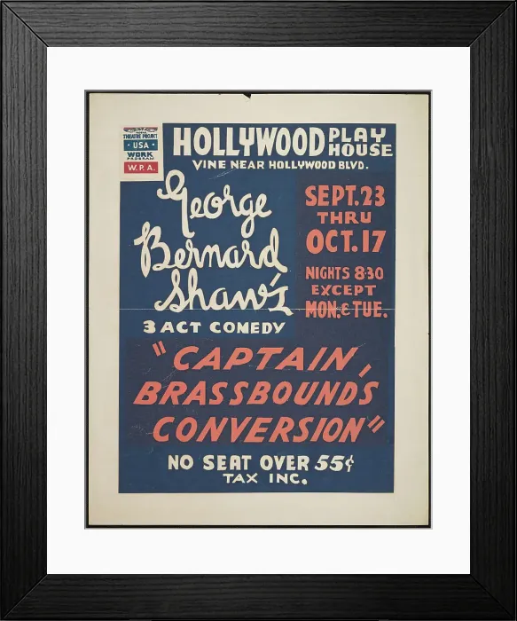 Framed Print : Captain Brassbound's Conversion, Los Angeles, [193-]. Creator: Unknown