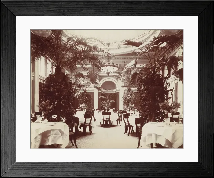 Framed Print : Willard Hotel - dining room, between 1910 and 1910. Creator: Frances Benjamin Johnston Framed Print : Willard Hotel - dining room, between 1910 and 1910. Creator: Frances Benjamin Johnston