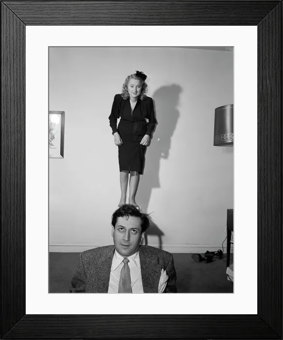 Framed Print : Portrait of Joan Brooks and Duke Niles, New York, N.Y. ca. Apr. 1947. Creator: William Paul Gottlieb Framed Print : Portrait of Joan Brooks and Duke Niles, New York, N.Y. ca. Apr. 1947. Creator: William Paul Gottlieb