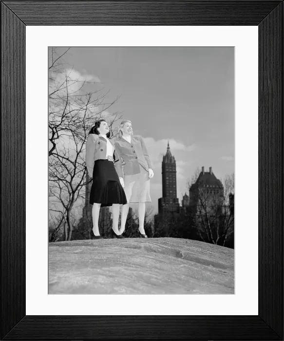 Framed Print : Portrait of Doris Day and Kitty Kallen, Central Park, New York, N.Y. ca. Apr. 1947. Creator: William Paul Gottlieb Framed Print : Portrait of Doris Day and Kitty Kallen, Central Park, New York, N.Y. ca. Apr. 1947. Creator: William Paul Gottlieb