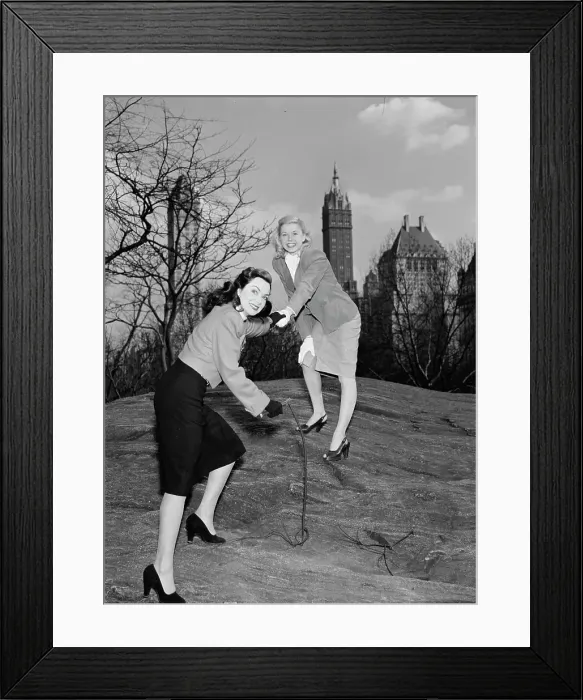 Framed Print : Portrait of Doris Day and Kitty Kallen, Central Park, New York, N.Y. ca. Apr. 1947. Creator: William Paul Gottlieb Framed Print : Portrait of Doris Day and Kitty Kallen, Central Park, New York, N.Y. ca. Apr. 1947. Creator: William Paul Gottlieb