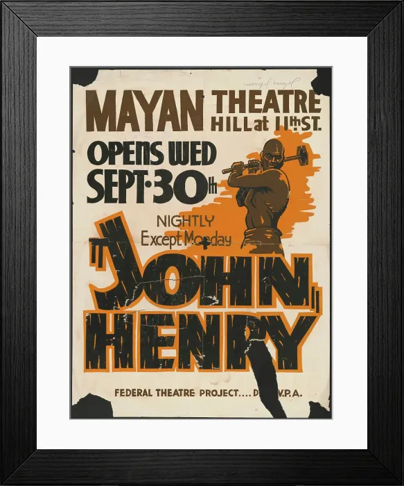 Framed Print : John Henry, Los Angeles, 1936. Creator: Unknown Framed Print : John Henry, Los Angeles, 1936. Creator: Unknown