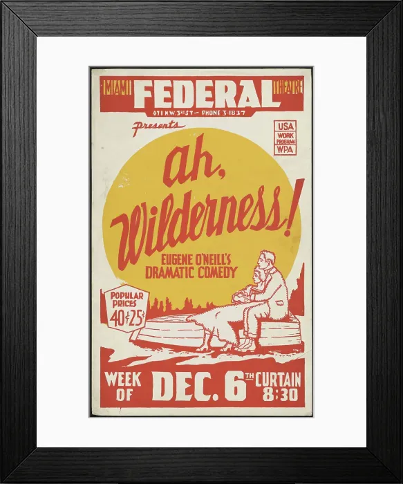 Framed Print : Ah, Wilderness!, Miami, 1937. Creator: Unknown Framed Print : Ah, Wilderness!, Miami, 1937. Creator: Unknown