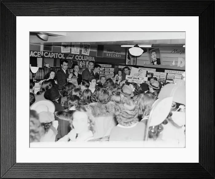 Framed Print : Portrait of Tommy Dorsey, record store, Washington, D.C. 1938. Creator: William Paul Gottlieb Framed Print : Portrait of Tommy Dorsey, record store, Washington, D.C. 1938. Creator: William Paul Gottlieb