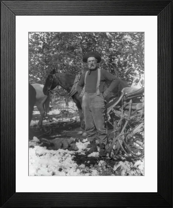Framed Print : Prospector or guide, Yellowstone National Park, Wyoming, 1903. Creator: Frances Benjamin Johnston Framed Print : Prospector or guide, Yellowstone National Park, Wyoming, 1903. Creator: Frances Benjamin Johnston