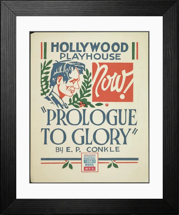 Framed Print : Prologue to Glory, Los Angeles, 1938. Creator: Unknown