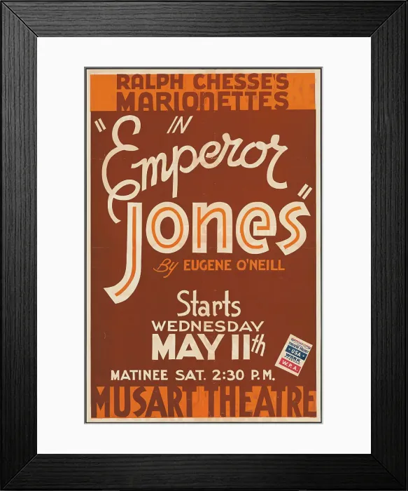 Framed Print : Emperor Jones, Los Angeles, 1938. Creator: Unknown Framed Print : Emperor Jones, Los Angeles, 1938. Creator: Unknown